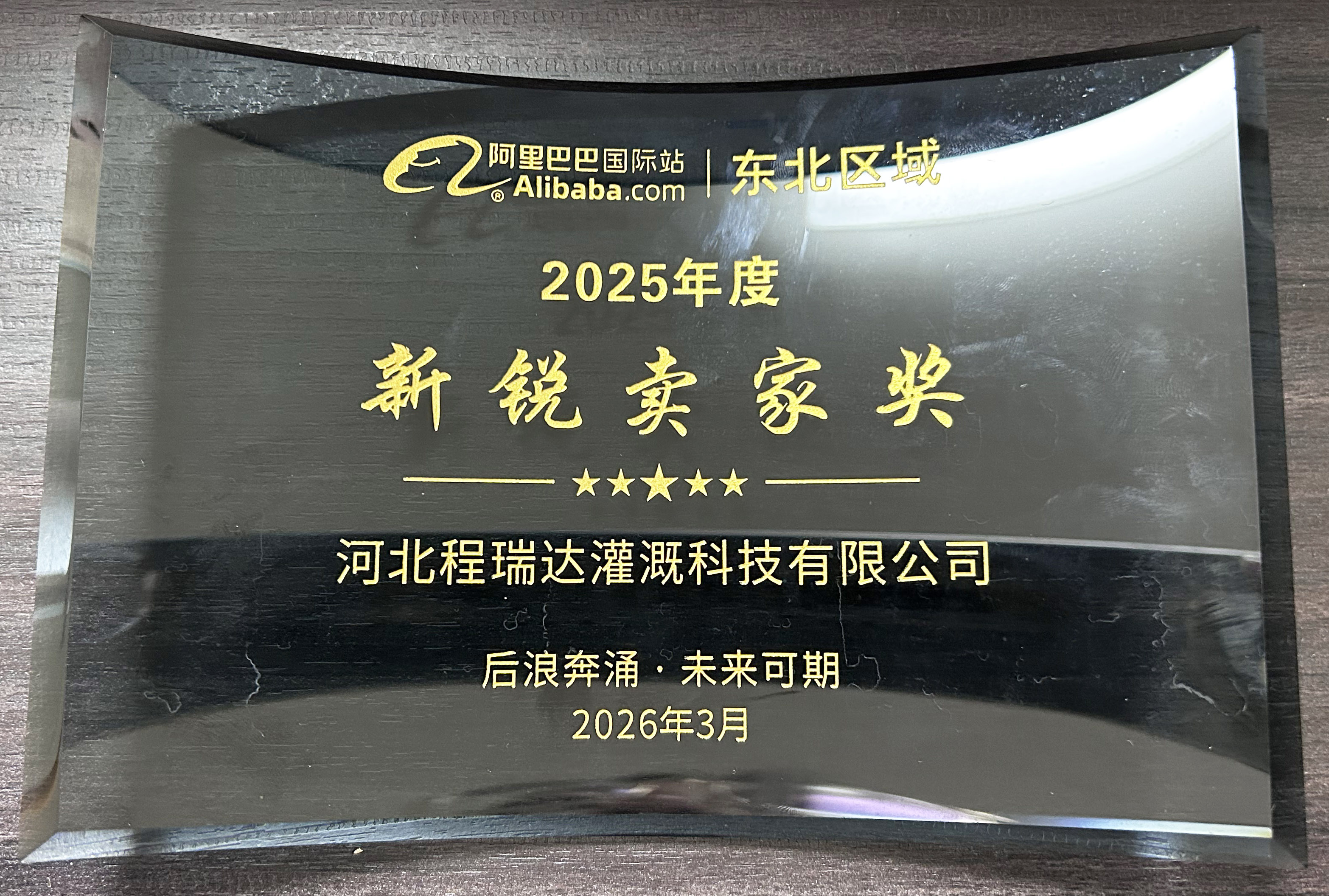 杨浦程瑞达灌溉 | 荣获阿里国际站新锐卖家奖