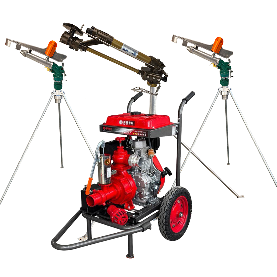 杨浦一体式灌溉机组 全套喷枪水带配齐 抗旱浇地神器